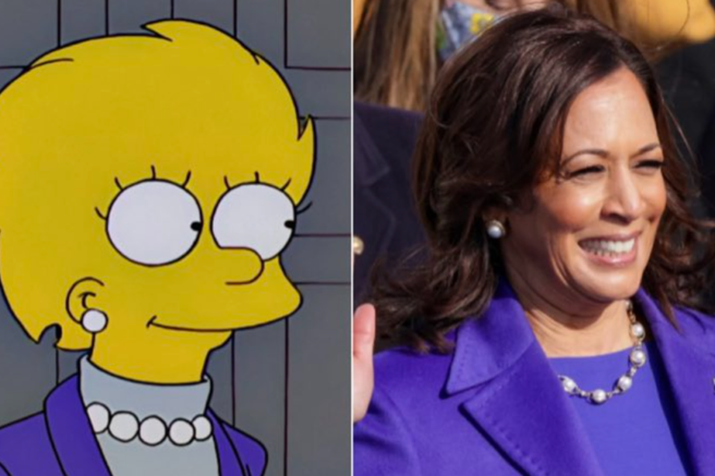 Je Simpsonovim znova uspelo? Kandidaturo Kamale Harris napovedali že davno