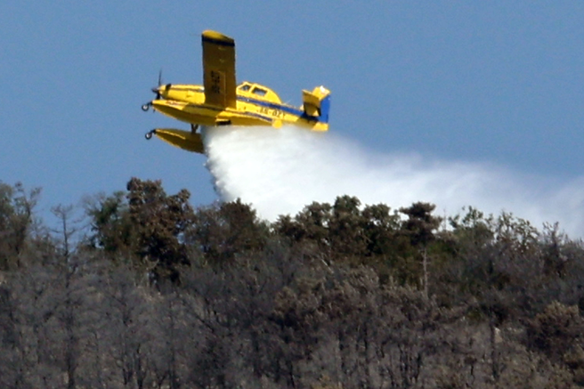 Air tractor gre po incidentu na portoroškem letališču na popravilo v Španijo