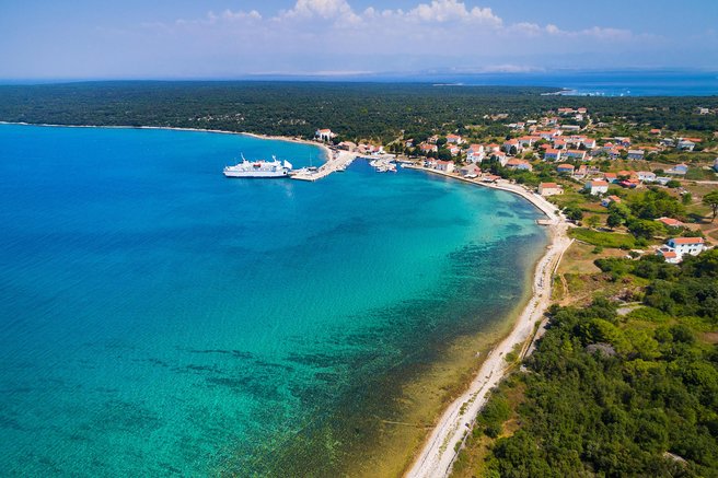 otok olib hrvaška plaže
