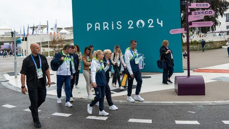 Obisk visokih predstavnikov Slovenije v olimpijski vasi v Parizu
