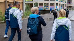 Obisk visokih predstavnikov Slovenije v olimpijski vasi v Parizu