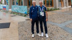 Obisk visokih predstavnikov Slovenije v olimpijski vasi v Parizu