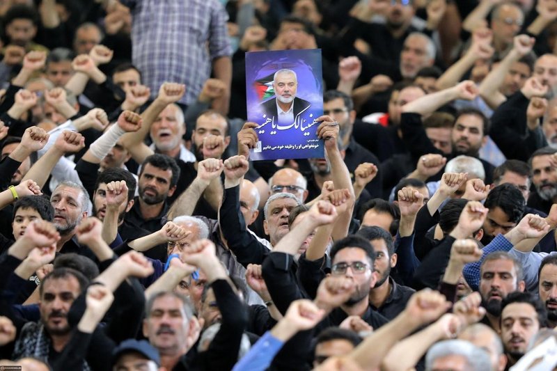 Pogrebna slovesnost za voditelja Hamasa Ismaila Haniyeha - Teheran