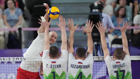 Slovenski odbojkarji izgubili proti Poljski: nastop so končali v četrtfinalu
