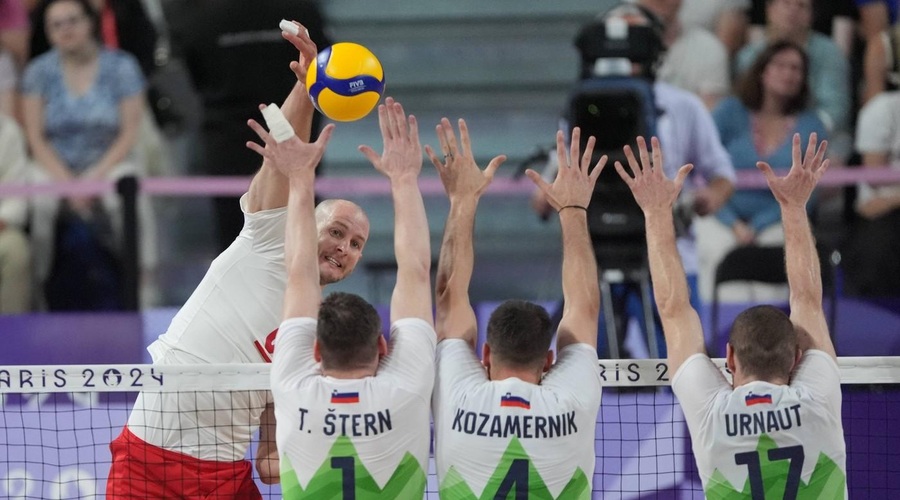 Slovenski odbojkarji izgubili proti Poljski: nastop so končali v četrtfinalu (foto: Profimedia)