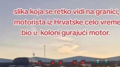 Osupljivo, kaj je med čakanjem v koloni počel motorist: njegovo ravnanje razdelilo spet (je ravnal prav?)
