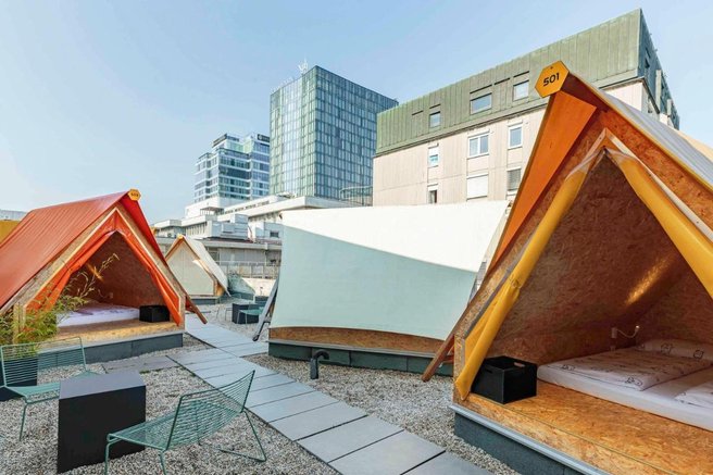 Ljubljana sotor streha glamping turizem