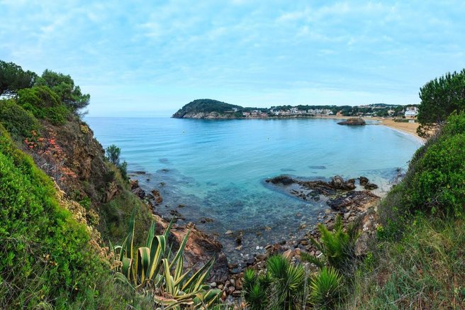 Spanija Palamos plaza La Fosca Costa Brava