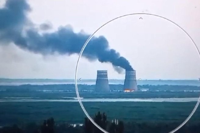 Požar v ukrajinski jedrski elektrarni