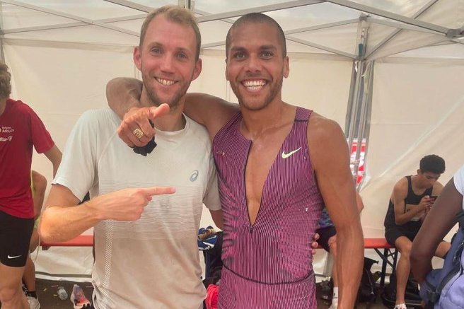 Zan Rudolf Elliot Giles atletika tek