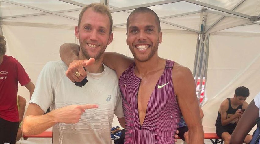 Izjemno sodelovanje! Britanec ob pomoči Slovenca postavil nov svetovni rekord (foto: Instagram/Žan Rudolf)