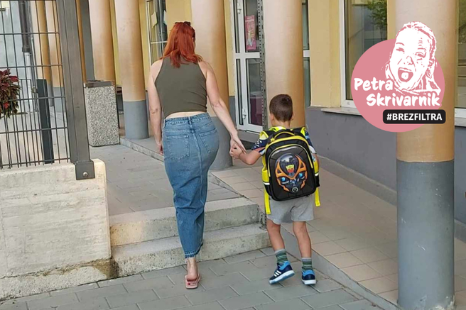 Petra Skrivarnik brez filtra kolumna prvi šolski dan