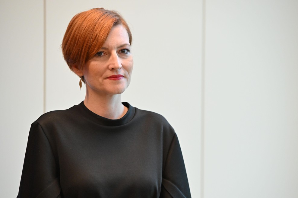 Asta Vrečko o interpelaciji: "Kulturnega boja se ne želim iti" (foto: Žiga Živulović j.r./Bobo)