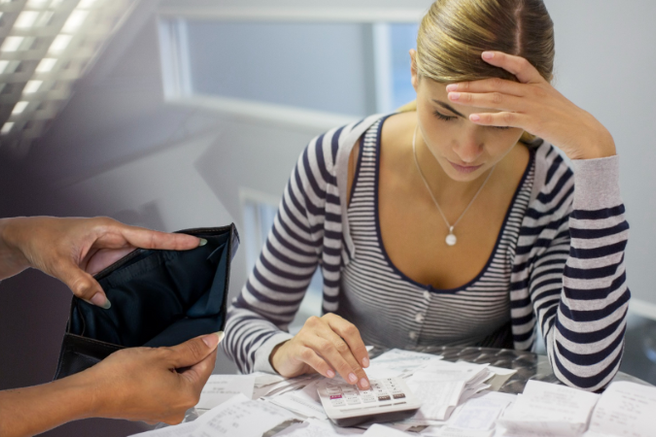 denar finančne težave finance stres