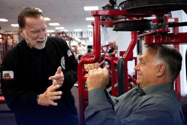 Viktor Orbán Arnold Schwarzenegger