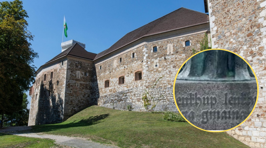 Američana navdušil spomenik na Ljubljanskem gradu: "V katerem jeziku je ta napis?" (foto: Profimedia/Facebook/fotomontaža)