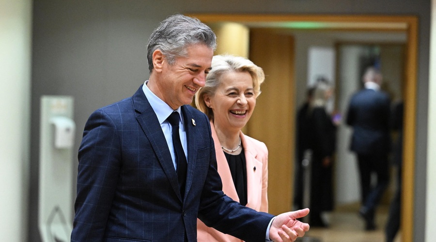 Ursula von der Leyen in Robert Golob (foto: Profimedia)