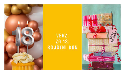 verzi za 18. rojstni dan