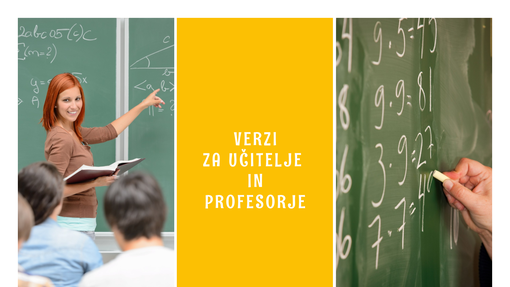 Zahvala verzi za učiteljico profesorje