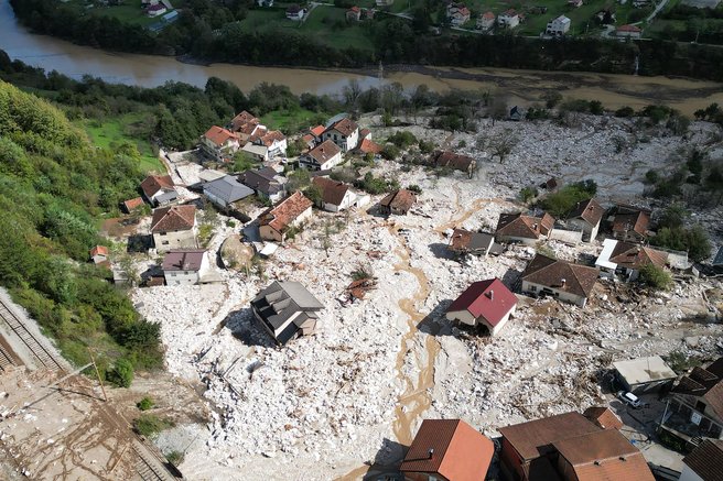 Bosna in Hercegovina BiH poplave Jablanica