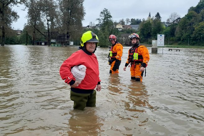 poplave Krka gasilci