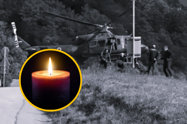 reševanje helikopter smrt gore
