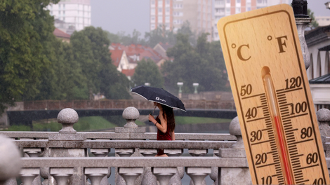 vreme Slovenija Bohinj poletje temperature