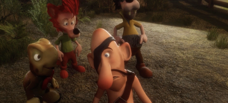 Prizor iz animiranega filma Skok v prihodnost.