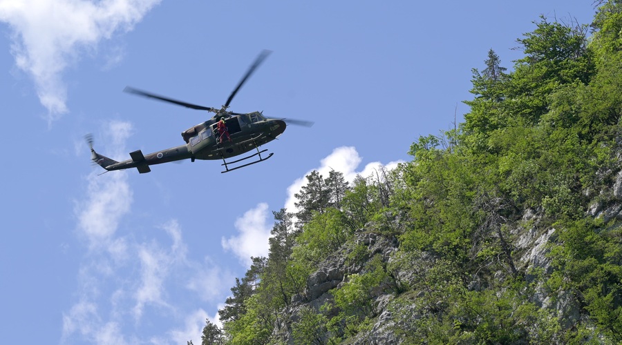 Huda nesreča na območju Krima: plezalec se še bori za življenje (foto: Bobo)