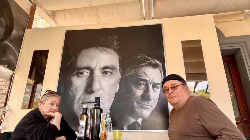 Gojmir Lešnjak s soprogo Zvonko Makuc.