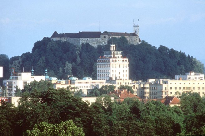 Ljubljana Ljubljanski grad Neboticnik