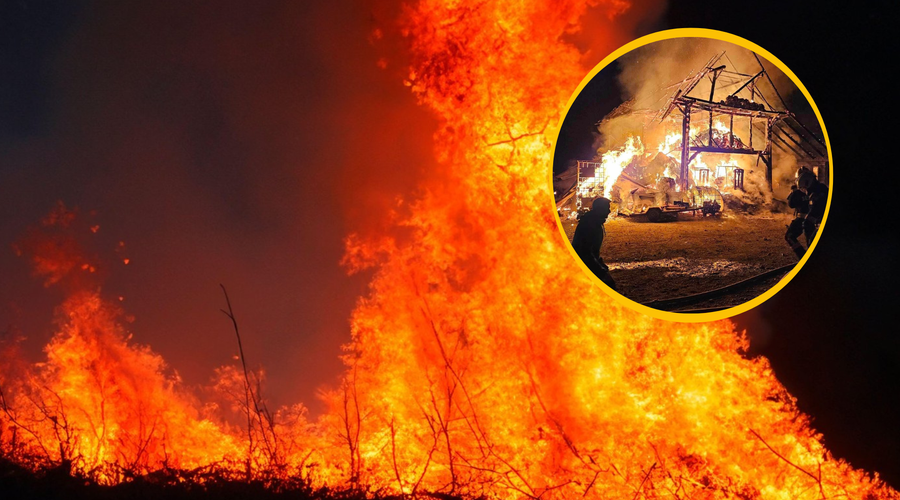 Grozljiv požar za sabo pustil opustošenje: na kraju sodelovalo več gasilskih društev, ena oseba poškodovana (foto: PGD Rimske Toplice/Profimedia)