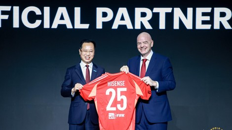 Hisense imenovan za prvega uradnega partnerja FIFA klubskega svetovnega prvenstva 2025