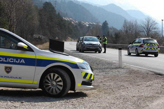 policija kontrola akcija Slovenija