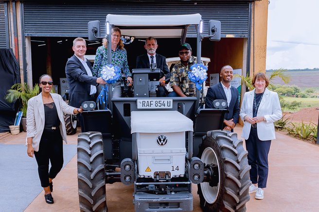 električni traktor, Volkswagen, Ruanda
