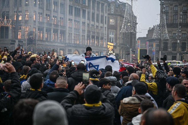 izrael, navijači, amsterdam