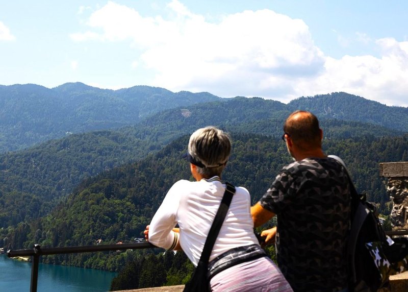 turisti Bled Blejsko jezero