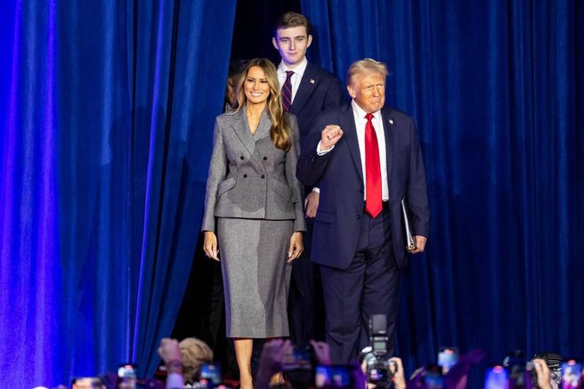 Donald Trump Melania Trump Barron Trump