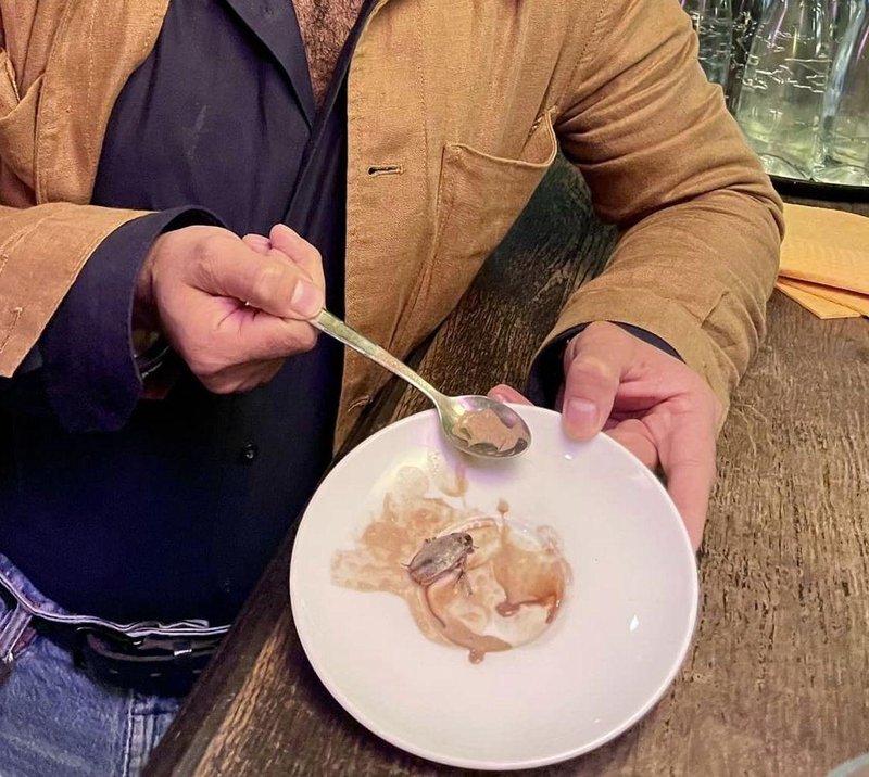 Obiskovalec ljubljanske restavracije s krožnikom, v katerem je bil najden ščurek.
