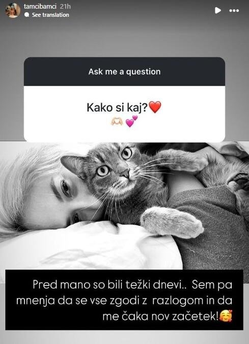 Za njo so težki dnevi ...