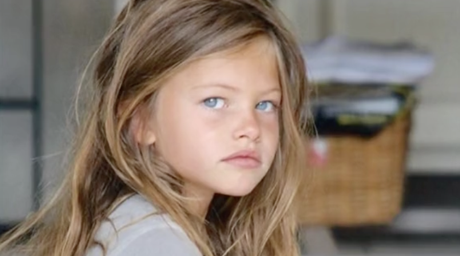 Thylane Blondeau, ko je bila razglašena za najlepšo deklico na svetu. (foto: TikTok/bianca__belmonte/posnetek zaslona)