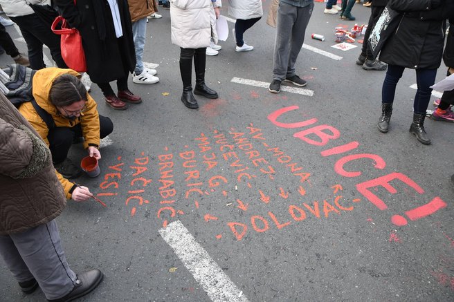 novi sad, protestniki, nesreča