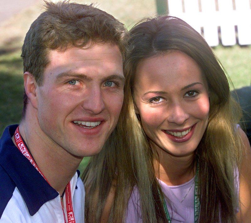 Ralf Schumacher in Cora, takrat še Brinkmann, na začetku njune ljubezni leta 2001.