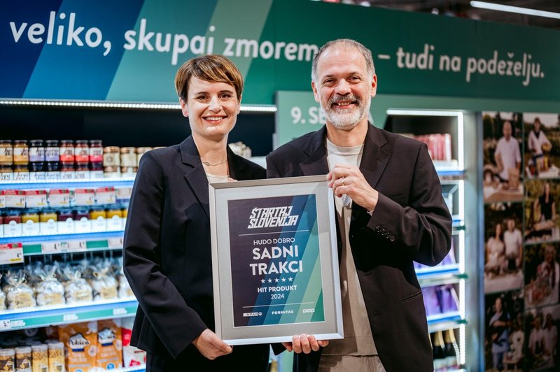 Naziv hit produkt letošnjega leta so prejeli sadni trakci HUDO DOBRO.