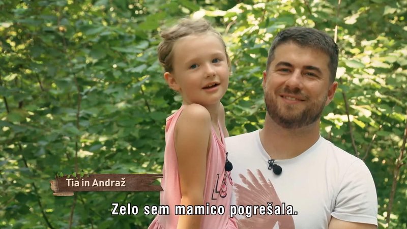 Tamarina hčerka Tia in njen nekdanji partner.