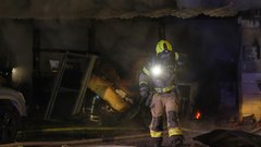 požar Slovenija Ljubljana gasilec gasilci Celovška cesta Vižmarje