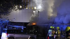 požar Slovenija Ljubljana gasilec gasilci Celovška cesta Vižmarje