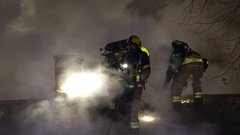 požar Slovenija Ljubljana gasilec gasilci Celovška cesta Vižmarje
