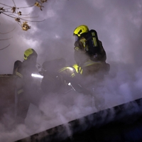 požar Slovenija Ljubljana gasilec gasilci Celovška cesta Vižmarje