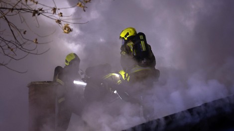 požar Slovenija Ljubljana gasilec gasilci Celovška cesta Vižmarje
